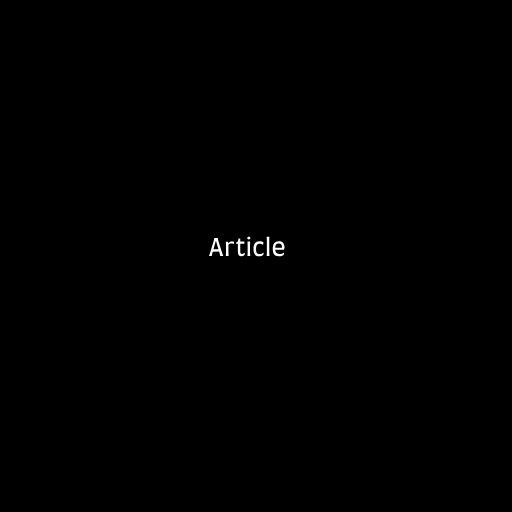 Image with a black background and a white text that says 'Article'.